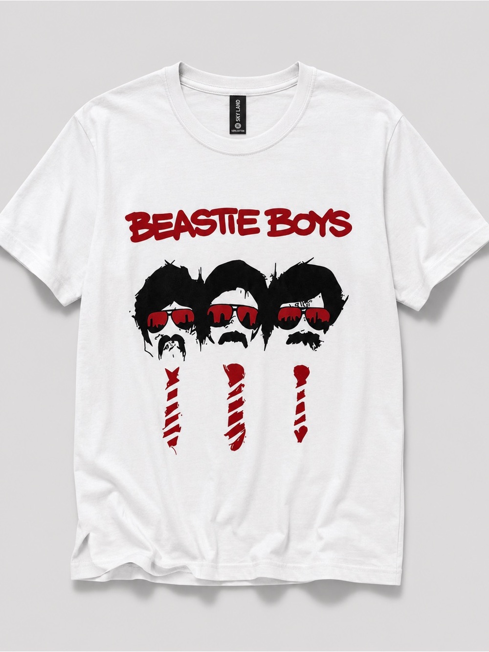 Beastie Boys Sabotage Graphic Tee White Band Shirt XL NWOT